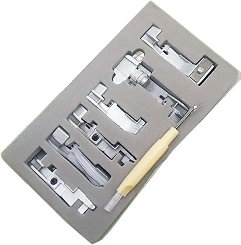 ست پایه های چرخ سردوز YICBOR شامل 6 عدد مناسب برای چرخ خیاطی های Singer 14CG754 14SH654 14SH754 14hd854 juki 644D، 04D به همراه برس و بشکاف هدیه ست پایه های چرخ سردوز YICBOR شامل 6 عدد مناسب برای چرخ خیاطی های Singer 14CG754 14SH654 14SH754 14hd854 juki 644D، 04D به همراه برس و بشکاف هدیه