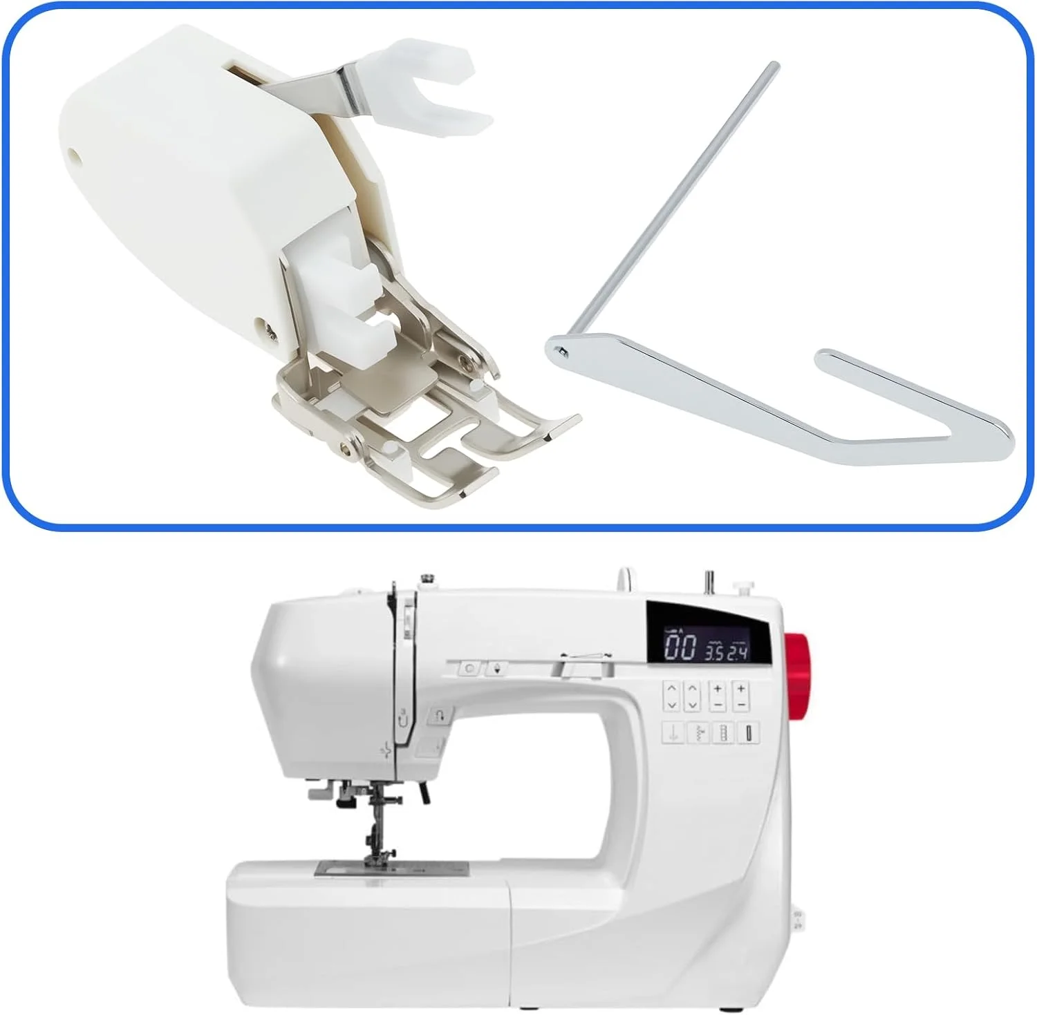 پایه راه رونده با راهنمای لحاف دوزی برای چرخ خیاطی های پایه کوتاه