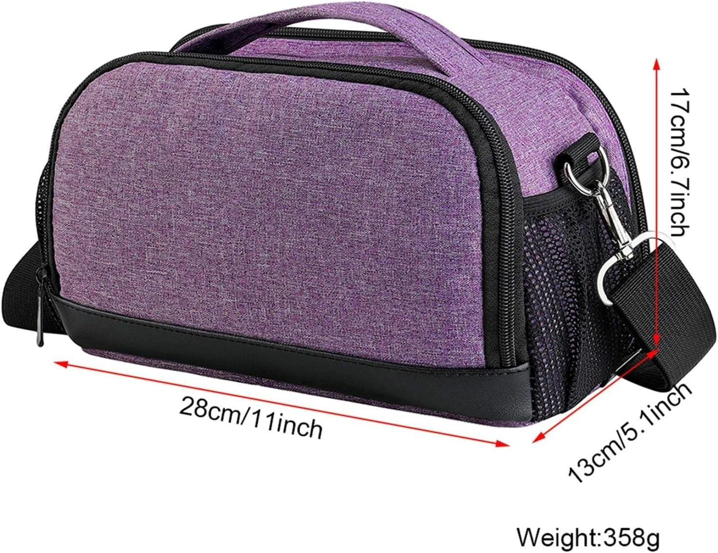 کیف حمل و نقل YJXPP، جعبه ابزار، سازمان دهنده لوازم جانبی برای دستگاه برش کوچک Cricut Joy، کیف نگهداری، روکش ضد گرد و غبار دستگاه خانگی، کیف نگهداری چند منظوره / بنفش کیف حمل و نقل YJXPP، جعبه ابزار، سازمان دهنده لوازم جانبی برای دستگاه برش کوچک Cricut Joy، کیف نگهداری، روکش ضد گرد و غبار دستگاه خانگی، کیف نگهداری چند منظوره / بنفش