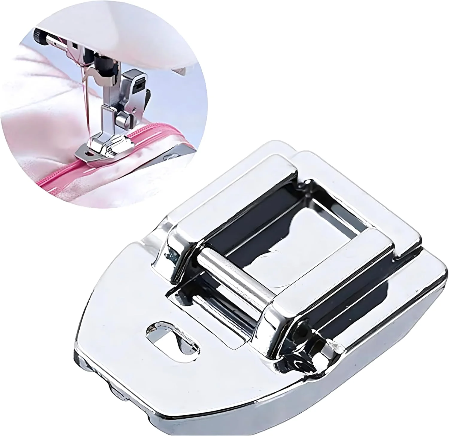 پایه زیپ مخفی YOFAN مناسب برای تمامی چرخ خیاطی های خانگی با پایه کوتاه ضامن دار سینگر، برادر، بیبی لاک، یورو-پرو، ژانومه، کنمور، وایت، جوکی، نیو هوم، سیمپلیسیتی، النا و غیره پایه زیپ مخفی YOFAN مناسب برای تمامی چرخ خیاطی های خانگی با پایه کوتاه ضامن دار سینگر، برادر، بیبی لاک، یورو-پرو، ژانومه، کنمور، وایت، جوکی، نیو هوم، سیمپلیسیتی، النا و غیره