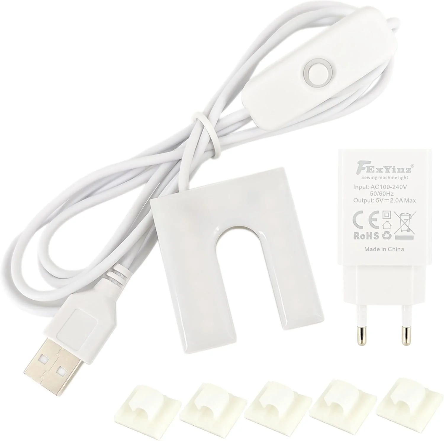 چراغ خیاطی ال ای دی COB یینزپلاس 200 لومن، 2 وات با آهنربا - CRI>90، نور خیاطی روشن، طراحی U قابل انطباق چراغ خیاطی ال ای دی COB یینزپلاس 200 لومن، 2 وات با آهنربا - CRI>90، نور خیاطی روشن، طراحی U قابل انطباق