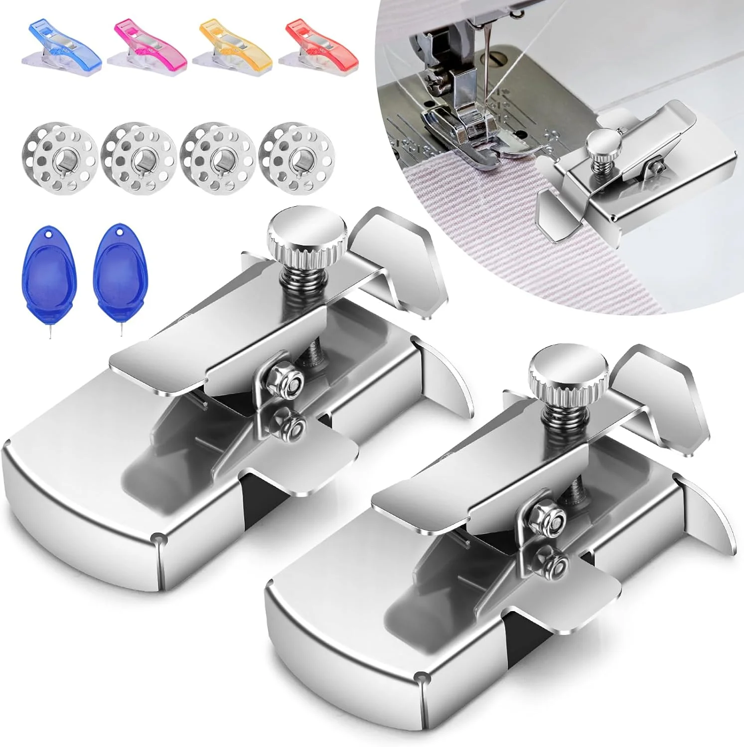 راهنمای درز مغناطیسی یوتوکو، بسته 14 عددی ابزار راهنمایی چرخ خیاطی، راهنمای درز مغناطیسی چند منظوره، لوازم جانبی خیاطی مغناطیسی برای چرخ خیاطی، راهنمای خیاطی جهانی برای چرخ خیاطی
