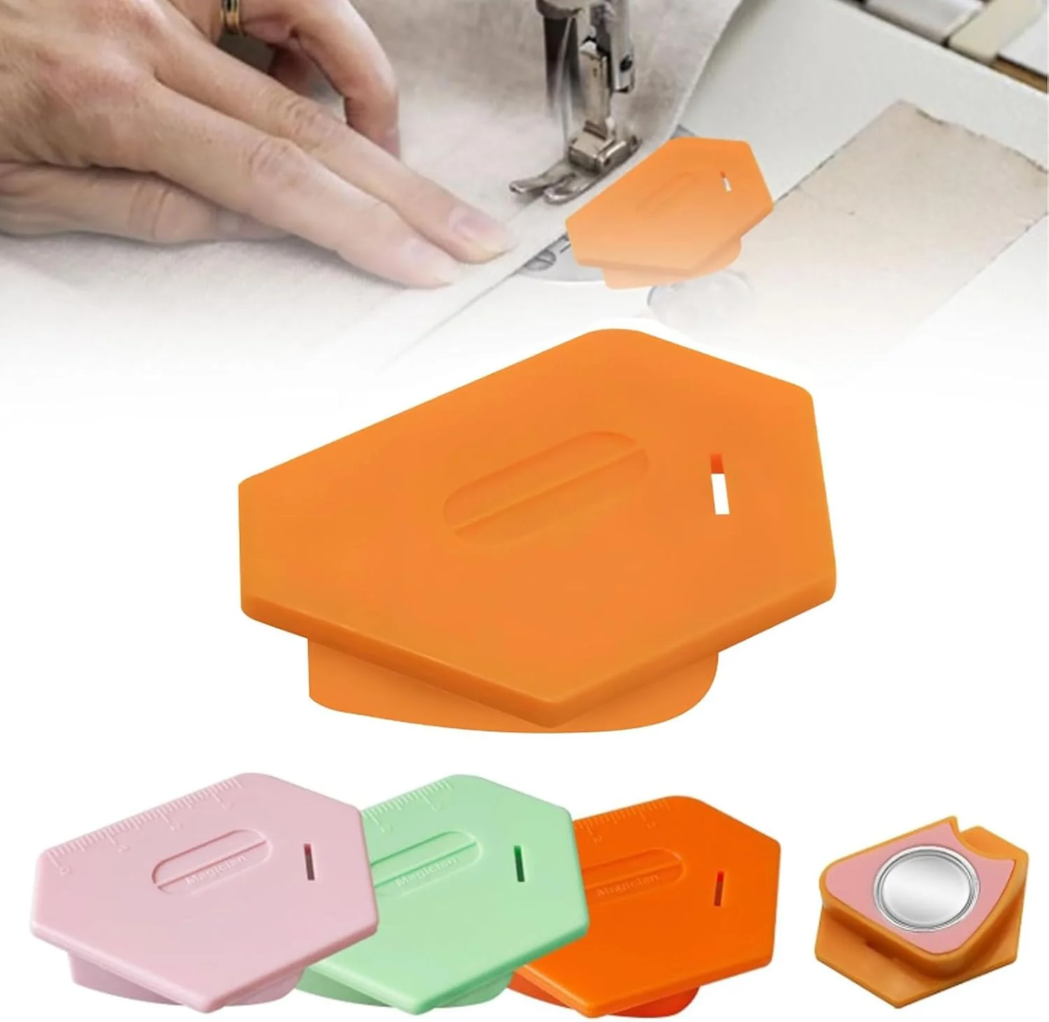 راهنمای درز مغناطیسی یوفانا، بسته 3 عددی، لوازم جانبی خیاطی برای چرخ خیاطی، راهنمای درز مغناطیسی برای چرخ خیاطی، مناسب برای مبتدیان در چرخ خیاطی