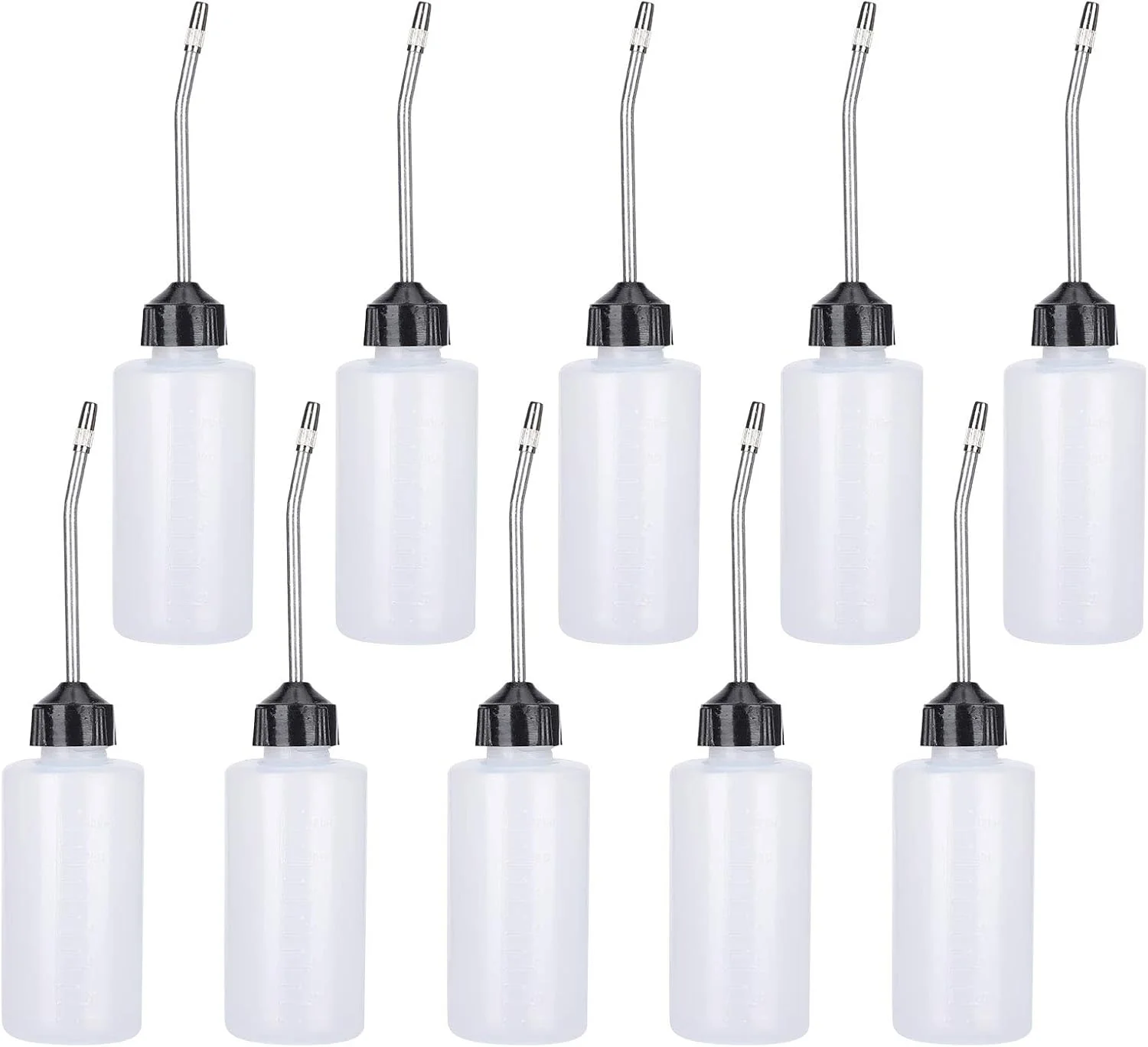 10 عدد روغن دان چرخ خیاطی 120 میلی لیتری، روغن دان چرخ خیاطی با نازل بلند زاویه دار، بطری روغن با نازل بلند برای صنعت نگهداری کارگاه های ماشین آلات