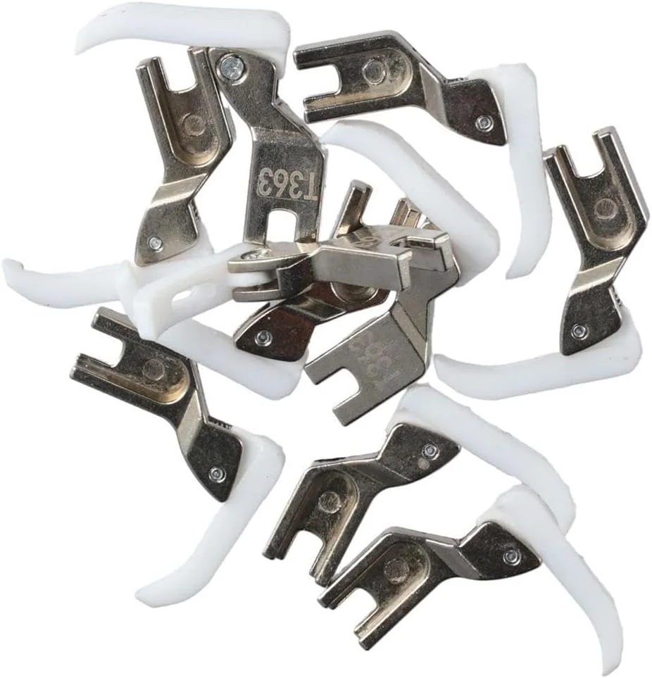 ۱۰ عدد پایه باریک زیپ دوزی تفلون با ساق بلند #T363 برای چرخ خیاطی