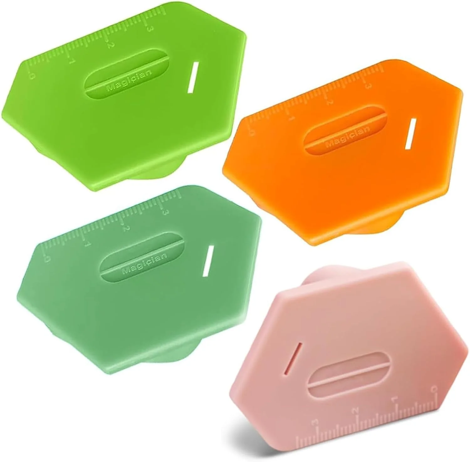 راهنمای درز مغناطیسی زنگجونوی، مجموعه 4 عددی، راهنمای چند وجهی درز با مقیاس، ابزار کمکی چرخ خیاطی، ابزار راهنمای بست سریع چند منظوره چرخ خیاطی