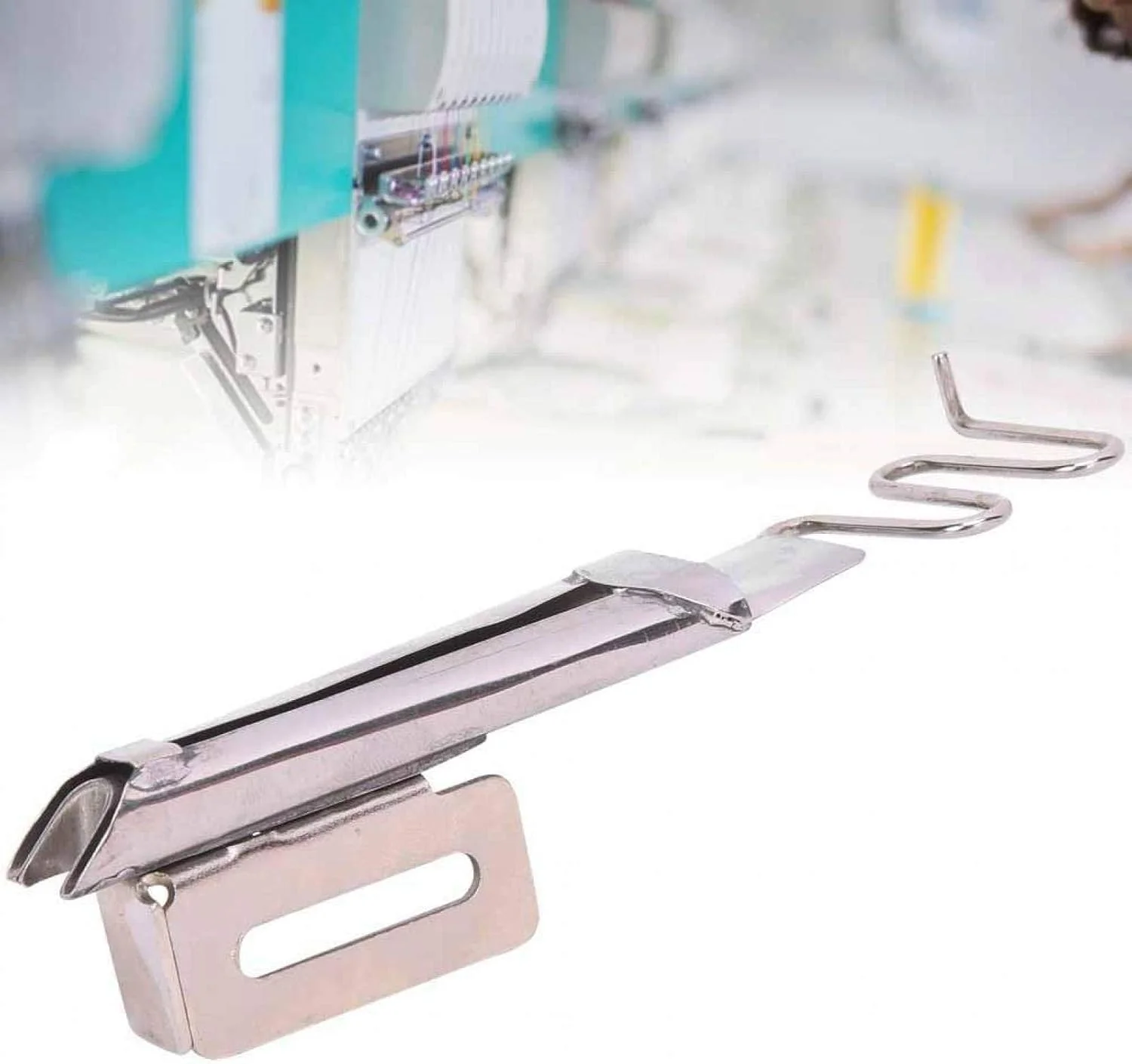 قیطان دوز زاید، نصب آسان، سایز جمع و جور، زاویه راست، مناسب چرخ خیاطی های صنعتی تک سوزنه (ورودی 20 میلی متر) (رنگ: ورودی 18 میلی متر)