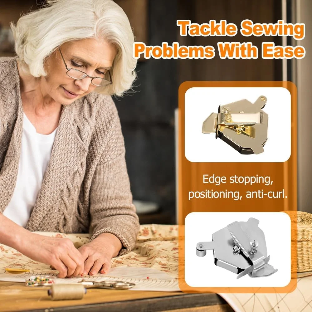 راهنمای مغناطیسی چند منظوره برای چرخ خیاطی، راهنمای استیل ضد زنگ جهانی جدید 2025 برای چرخ خیاطی، راهنمای خیاطی مغناطیسی با لوازم جانبی لحاف دوزی گیره (نقره ای)