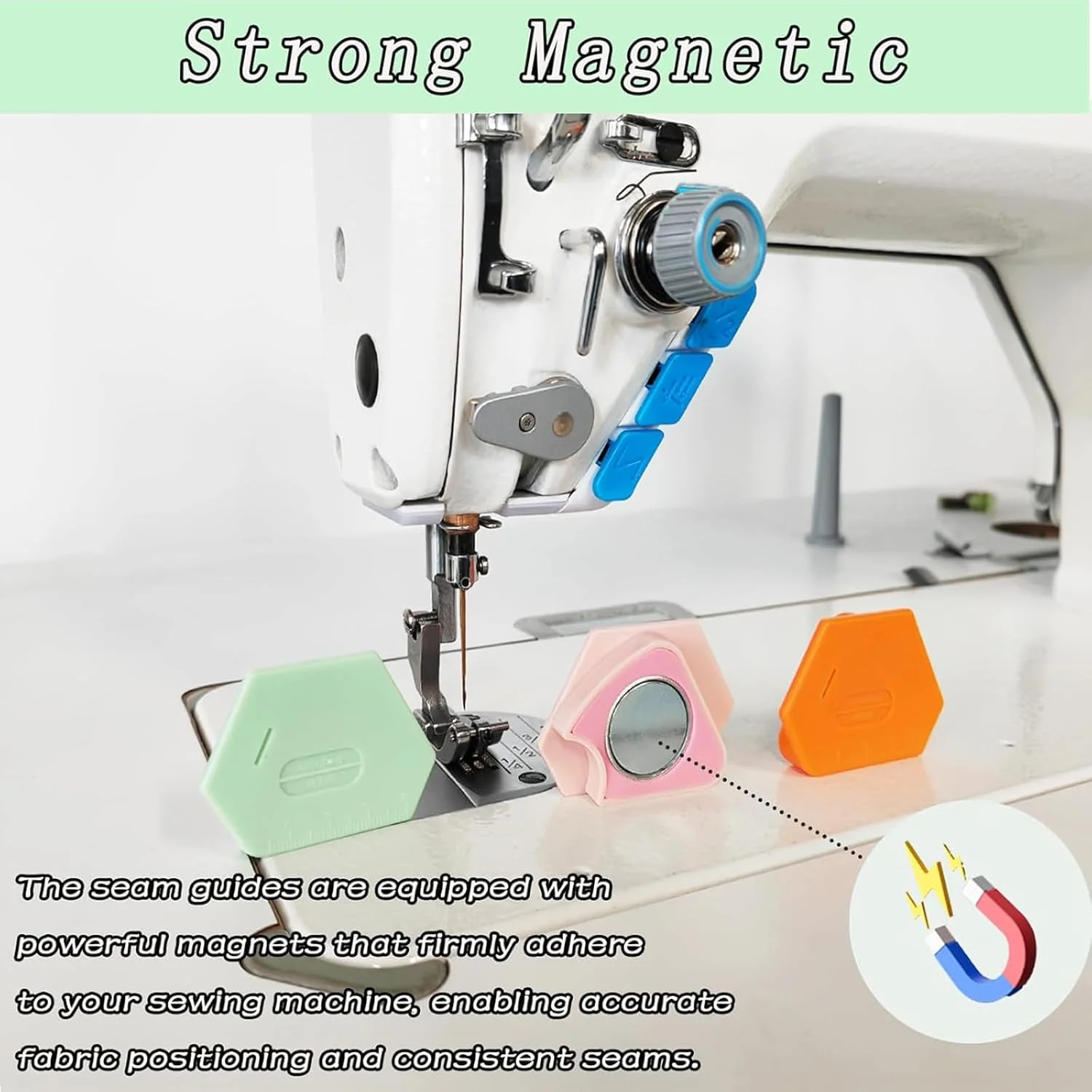 راهنمای درز مغناطیسی زنگجونوی، مجموعه 4 عددی، راهنمای چند وجهی درز با مقیاس، ابزار کمکی چرخ خیاطی، ابزار راهنمای بست سریع چند منظوره چرخ خیاطی راهنمای درز مغناطیسی زنگجونوی، مجموعه 4 عددی، راهنمای چند وجهی درز با مقیاس، ابزار کمکی چرخ خیاطی، ابزار راهنمای بست سریع چند منظوره چرخ خیاطی