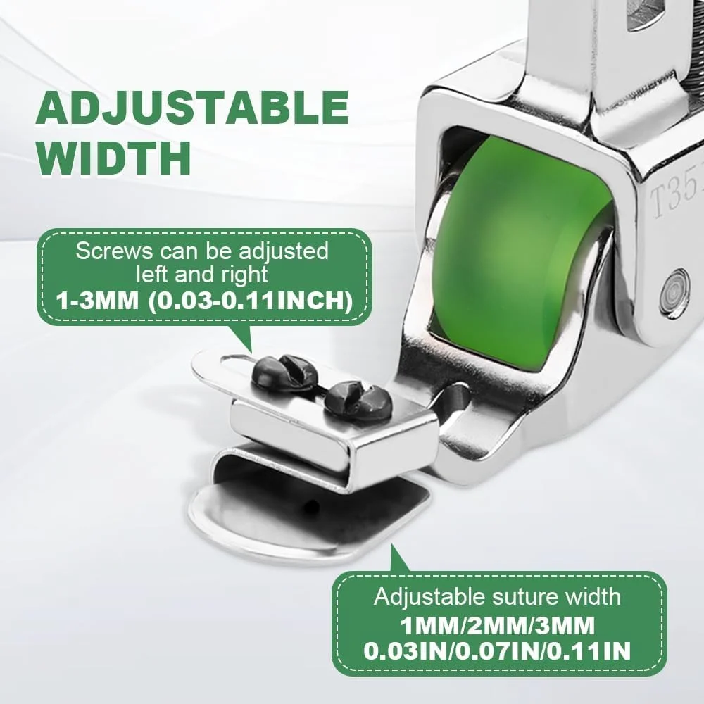 پایه لب تو چند منظوره قابل تنظیم ZANWANXIN، پایه زیپ نامرئی، پایه دوخت فولادی قابل تنظیم، ابزار لبه دوزی لوازم جانبی چرخ خیاطی (سبز) پایه لب تو چند منظوره قابل تنظیم ZANWANXIN، پایه زیپ نامرئی، پایه دوخت فولادی قابل تنظیم، ابزار لبه دوزی لوازم جانبی چرخ خیاطی (سبز)