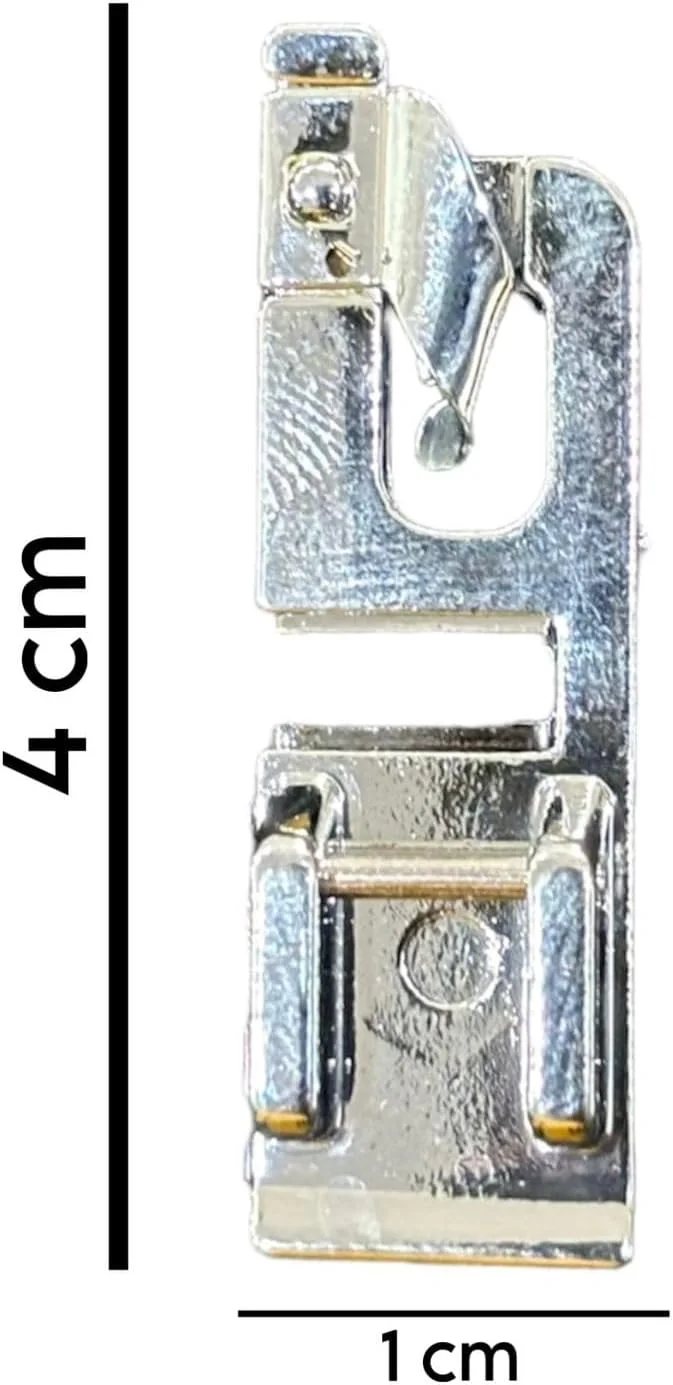 پایه پیکو ضمیمه‌شدنی Zenith برای همه چرخ خیاطی‌های اتوماتیک، 2 عدد (Singer/Usha/Brother/Rajesh)، مجموعه پایه فشار باریک لبه غلتکی، 2 عدد