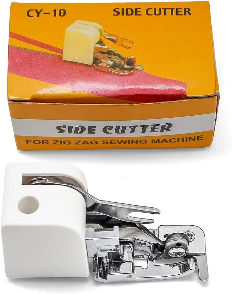 پایه برش کناری اورلاک و پرداخت لبه پارچه به صورت یکپارچه، ایده آل مدل CY-10 برای چرخ خیاطی های پایه کوتاه سینگر، برادر و غیره