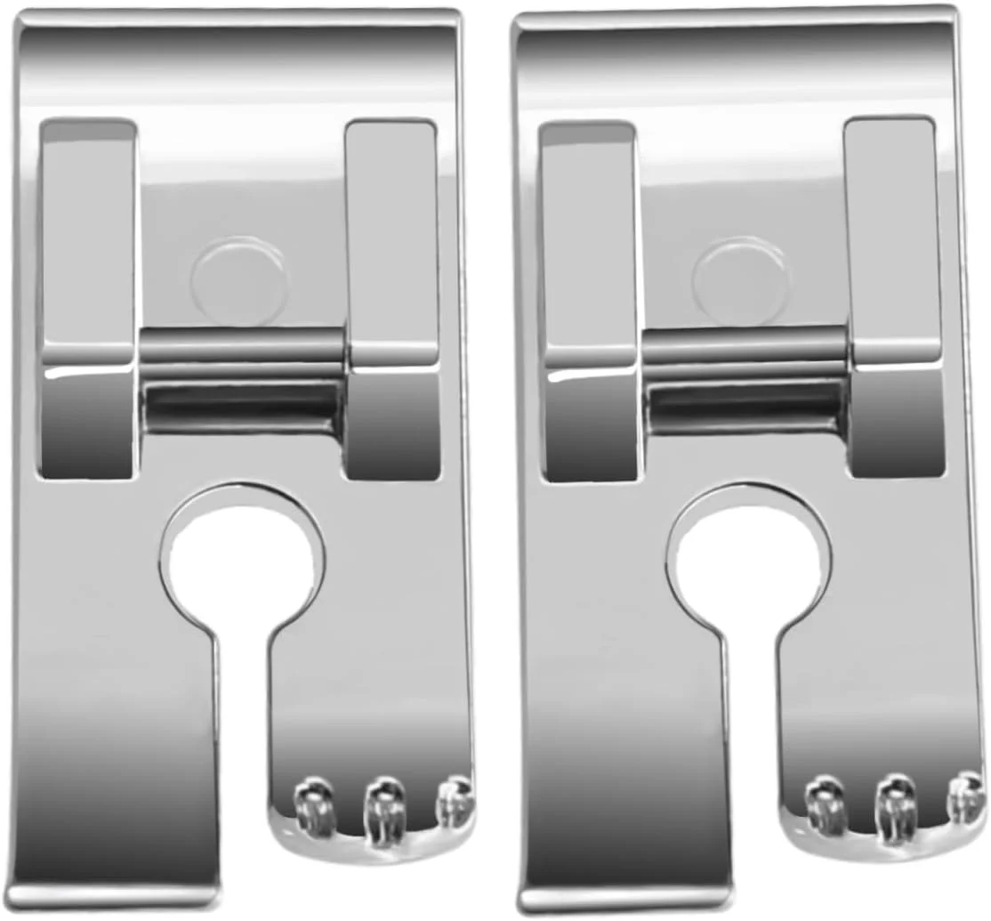 دو عدد پایه دوخت مستقیم 1/4 اینچی برای چرخ خیاطی های پایه کوتاه ضامن دار سینگر، برادر، ژانومه، جوکی، بیبی لاک، النا، کنمور، وایت، ان، سادگی، یورو-پرو