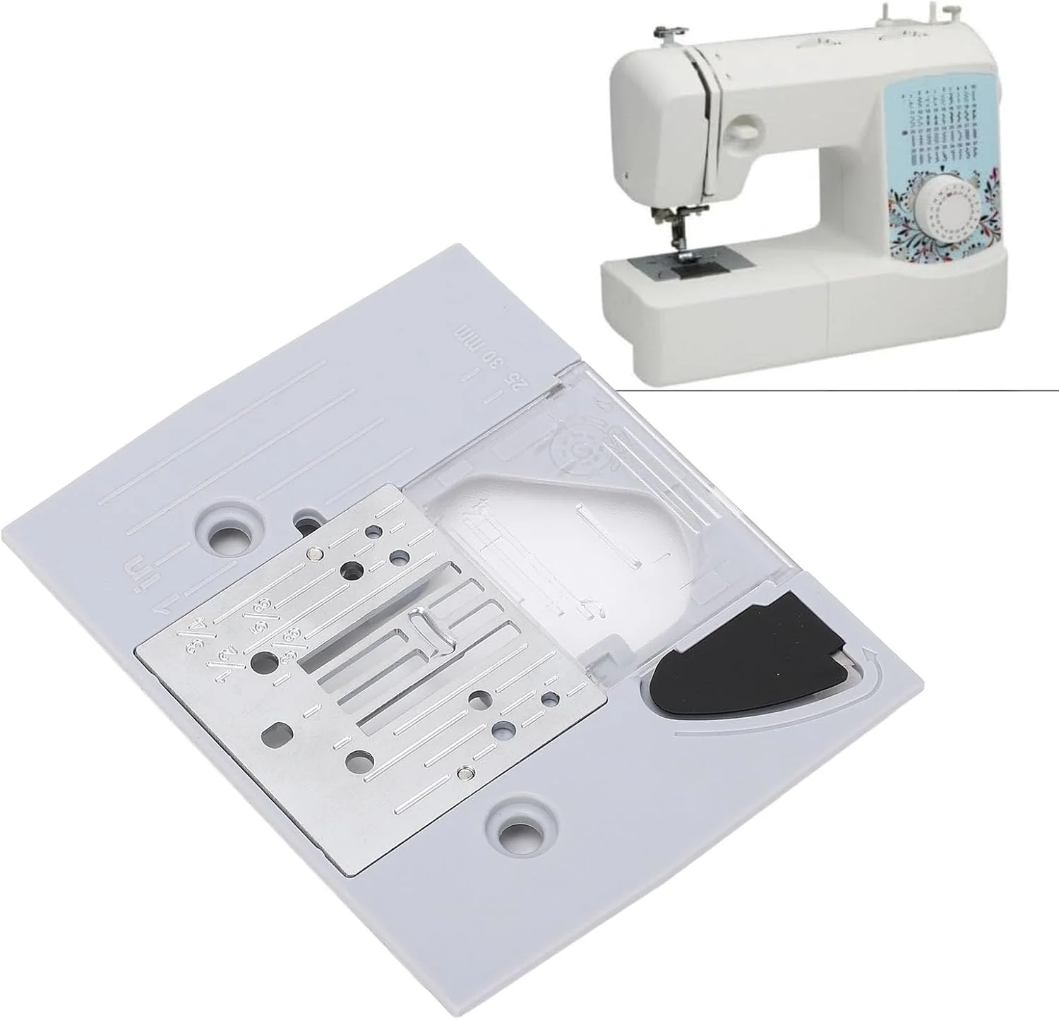 صفحه سوزن زیگزاگ، صفحه سوزن چرخ خیاطی با پوشش شفاف، لوازم جانبی خیاطی پایدار سازگار با BM2800، GS2700، Hanami 37S و غیره