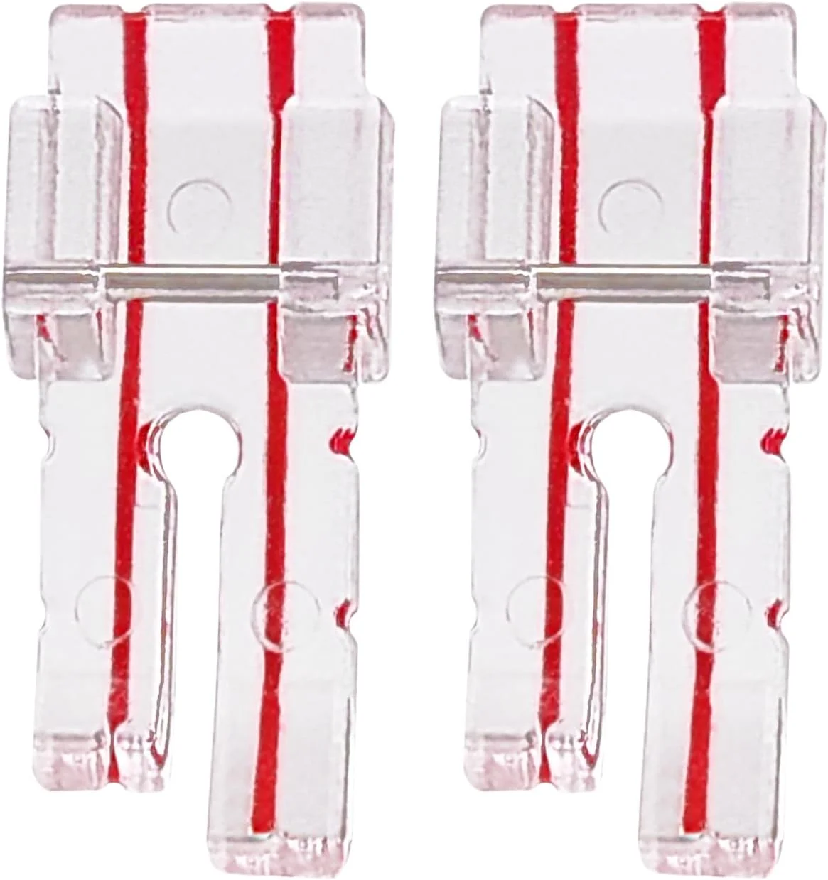 ZhXu Shuo 2 عدد پایه دوخت شفاف 1/4 اینچی (یک چهارم اینچ) برای تکه دوزی مناسب برای تمام چرخ خیاطی های پایه کوتاه - سینگر، برادر، بیبی لاک، یورو پرو، ژانومه، کنمور، جوکی، سادگی، النا