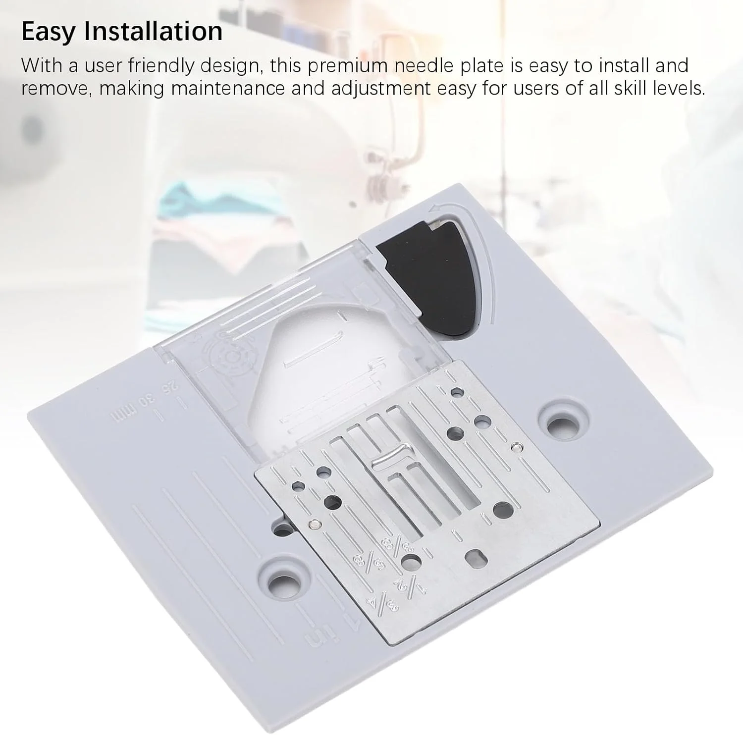 صفحه سوزن زیگزاگ، صفحه سوزن چرخ خیاطی با پوشش شفاف، لوازم جانبی خیاطی پایدار سازگار با BM2800، GS2700، Hanami 37S و غیره