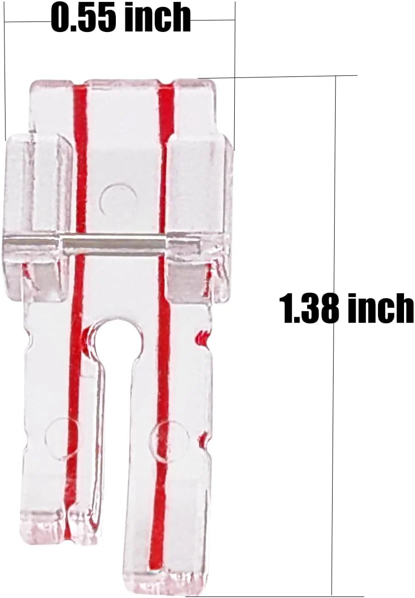 ZhXu Shuo 2 عدد پایه دوخت شفاف 1/4 اینچی (یک چهارم اینچ) برای تکه دوزی مناسب برای تمام چرخ خیاطی های پایه کوتاه - سینگر، برادر، بیبی لاک، یورو پرو، ژانومه، کنمور، جوکی، سادگی، النا ZhXu Shuo 2 عدد پایه دوخت شفاف 1/4 اینچی (یک چهارم اینچ) برای تکه دوزی مناسب برای تمام چرخ خیاطی های پایه کوتاه - سینگر، برادر، بیبی لاک، یورو پرو، ژانومه، کنمور، جوکی، سادگی، النا