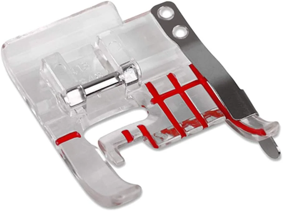 پایه دوخت راهنمای درز شفاف 4130348-45 برای چرخ خیاطی های وایکینگ گروه D,1,2,3,4,5,6,7,8,9