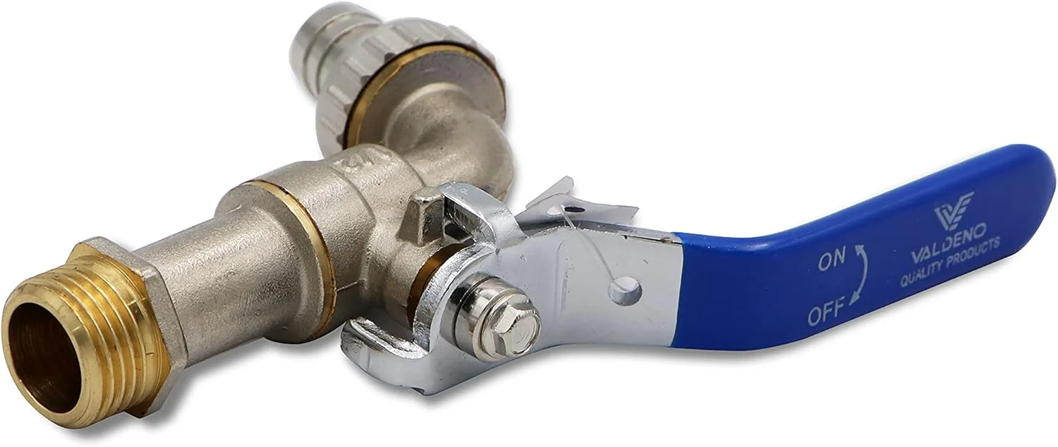 شیر شلنگ خور والدنو™ بدنه تمام برنجی ½ اینچ، شیر باغی بیرونی، شیر آب با دسته بلند برای شلنگ باغ، بدنه بادوام تمام برنجی، شیر برداشت شیر شلنگ خور والدنو™ بدنه تمام برنجی ½ اینچ، شیر باغی بیرونی، شیر آب با دسته بلند برای شلنگ باغ، بدنه بادوام تمام برنجی، شیر برداشت