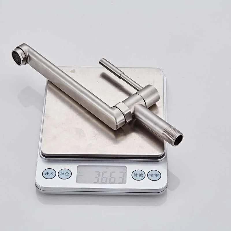 شیر آب تک اهرمی استیل ضد زنگ باوکمو، شیر آب تک سرد بالکن (نقره ای) شیر آب تک اهرمی استیل ضد زنگ باوکمو، شیر آب تک سرد بالکن (نقره ای)