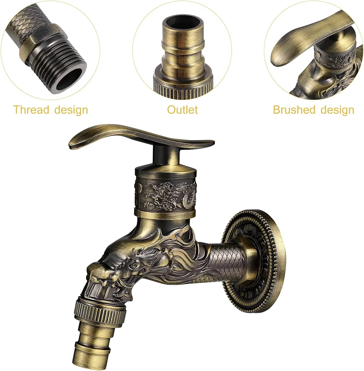 شیرآلات برنجی حوضچه، شیرآلات عتیقه آلیاژ روی، شیرآلات دیواری عتیقه اروپایی، شیرآلات سینک کلاسیک برای آشپزخانه، حمام، ماشین لباسشویی و باغ بیرونی شیرآلات برنجی حوضچه، شیرآلات عتیقه آلیاژ روی، شیرآلات دیواری عتیقه اروپایی، شیرآلات سینک کلاسیک برای آشپزخانه، حمام، ماشین لباسشویی و باغ بیرونی