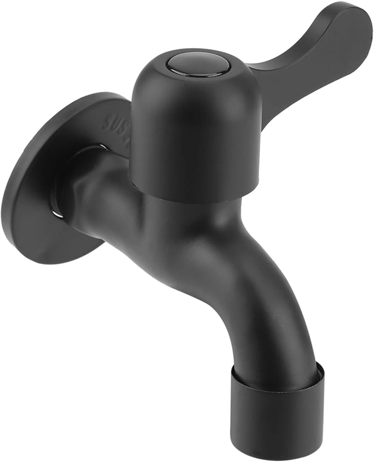 شیر آب استیل ضد زنگ BIGTHREE، شیر کوتاه، شیر حوضچه کوتاه، شیر سینک تی برای سینک آشپزخانه حمام باغ (مشکی) شیر آب استیل ضد زنگ BIGTHREE، شیر کوتاه، شیر حوضچه کوتاه، شیر سینک تی برای سینک آشپزخانه حمام باغ (مشکی)