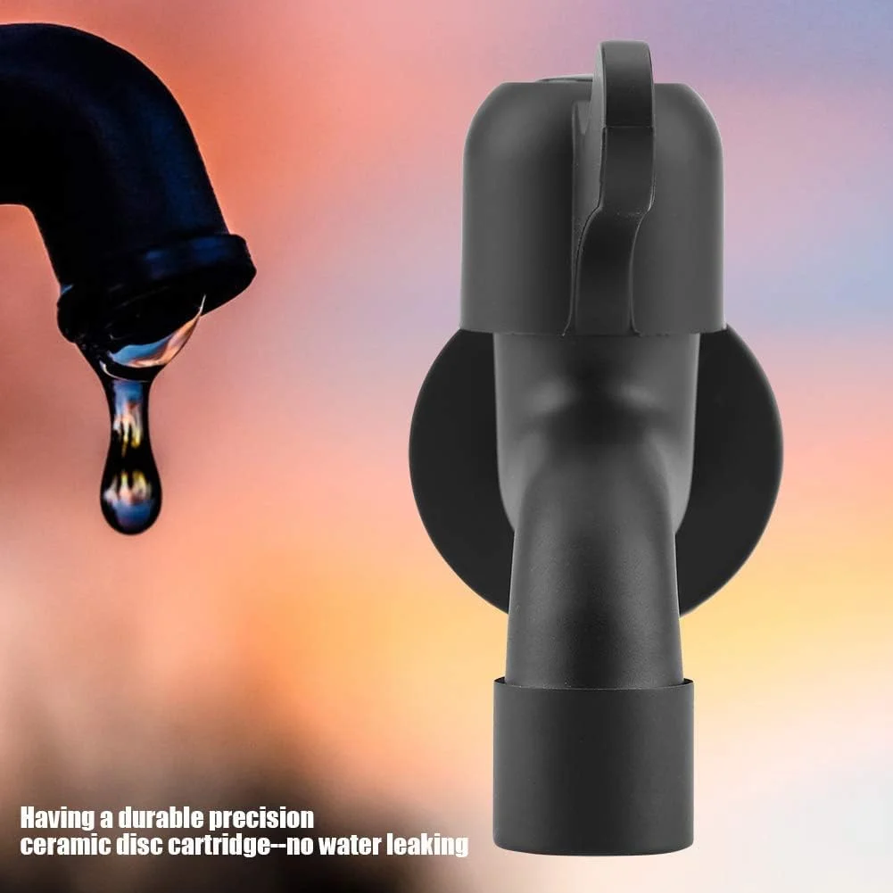 شیر آب استیل ضد زنگ BIGTHREE، شیر کوتاه، شیر حوضچه کوتاه، شیر سینک تی برای سینک آشپزخانه حمام باغ (مشکی) شیر آب استیل ضد زنگ BIGTHREE، شیر کوتاه، شیر حوضچه کوتاه، شیر سینک تی برای سینک آشپزخانه حمام باغ (مشکی)