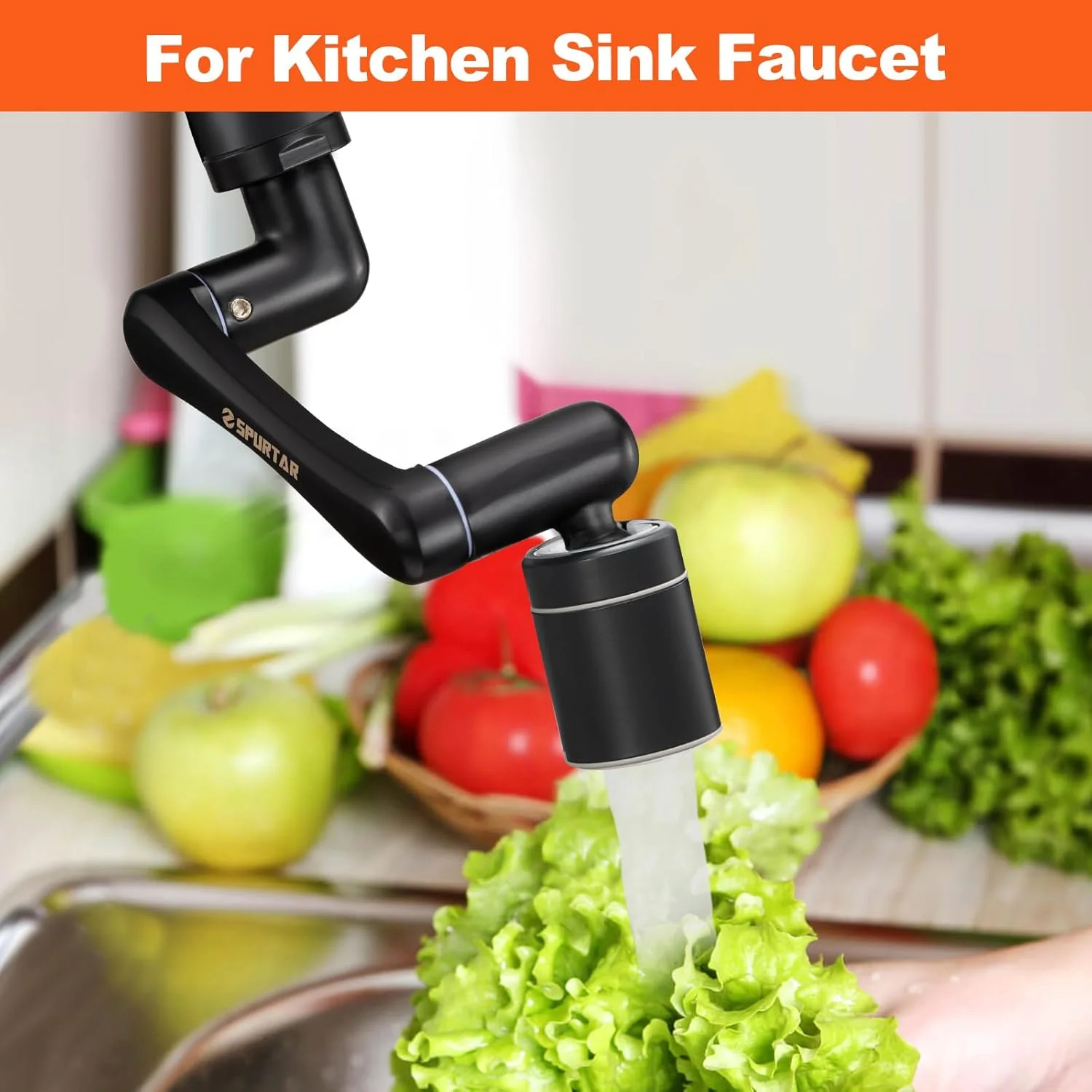 افزایش دهنده شیر آب Spurtar، چرخش 1080° + 360°، شیر آب چند منظوره، شیر آب فیلتر پاشش جهانی، افزایش دهنده شیر آب برای سینک حمام، هواساز شیر آشپزخانه چرخشی، مشکی، (HHW0001BK) افزایش دهنده شیر آب Spurtar، چرخش 1080° + 360°، شیر آب چند منظوره، شیر آب فیلتر پاشش جهانی، افزایش دهنده شیر آب برای سینک حمام، هواساز شیر آشپزخانه چرخشی، مشکی، (HHW0001BK)