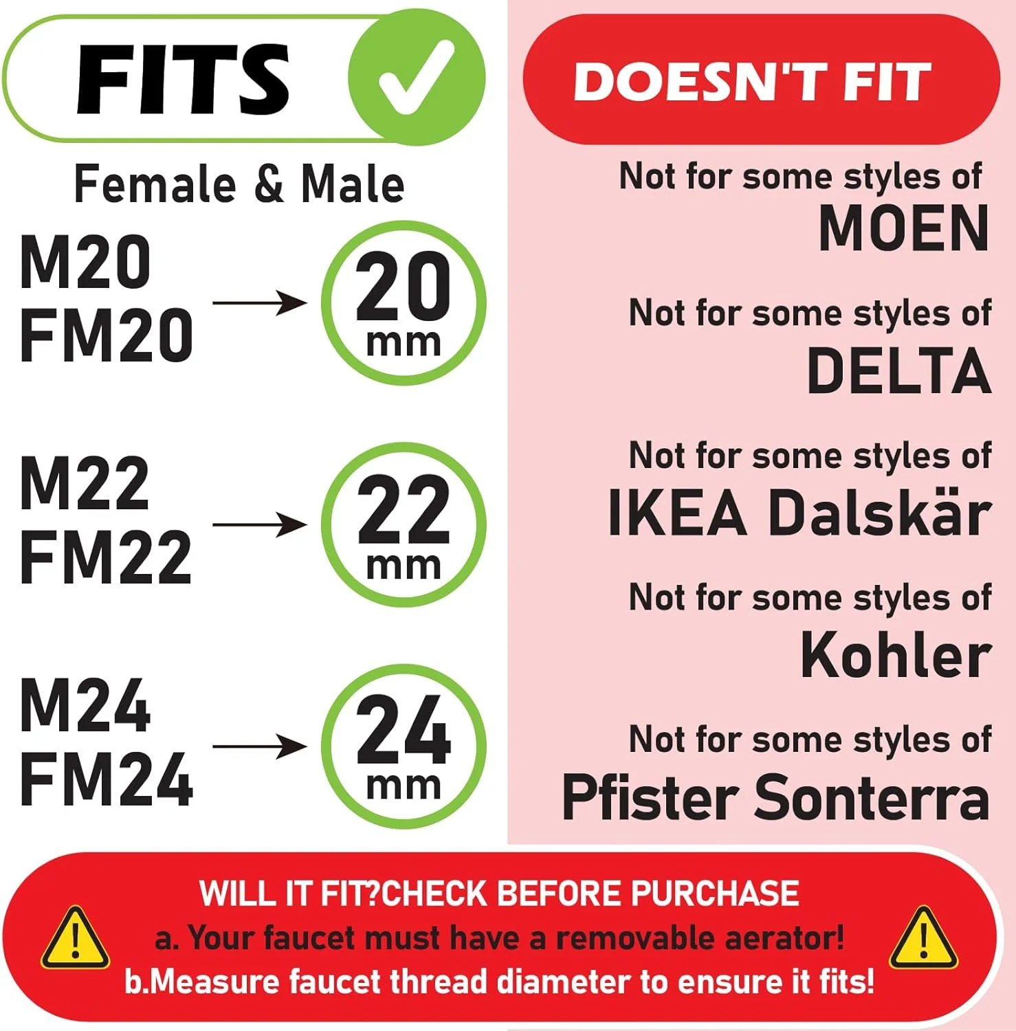 افزایش دهنده شیر آب Spurtar، چرخش 1080° + 360°، شیر آب چند منظوره، شیر آب فیلتر پاشش جهانی، افزایش دهنده شیر آب برای سینک حمام، هواساز شیر آشپزخانه چرخشی، مشکی، (HHW0001BK) افزایش دهنده شیر آب Spurtar، چرخش 1080° + 360°، شیر آب چند منظوره، شیر آب فیلتر پاشش جهانی، افزایش دهنده شیر آب برای سینک حمام، هواساز شیر آشپزخانه چرخشی، مشکی، (HHW0001BK)