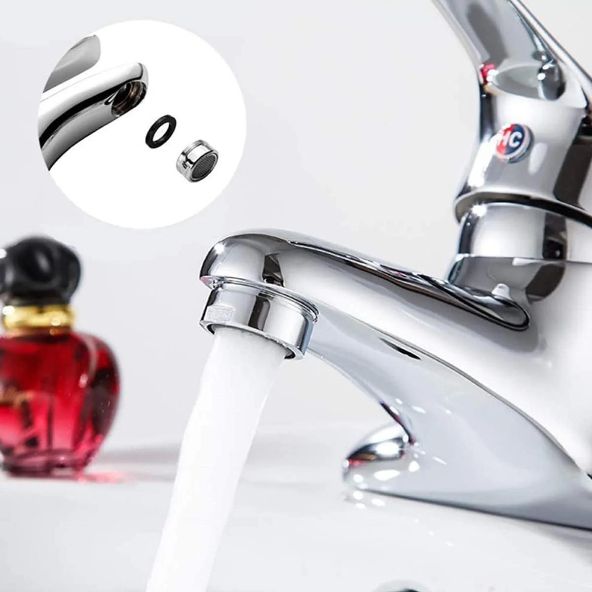 8 عدد سرشیر کاهنده مصرف آب، سایز یونیورسال، قطعات جایگزین، محدود کننده جریان آب برای شیر آشپزخانه و حمام 8 عدد سرشیر کاهنده مصرف آب، سایز یونیورسال، قطعات جایگزین، محدود کننده جریان آب برای شیر آشپزخانه و حمام