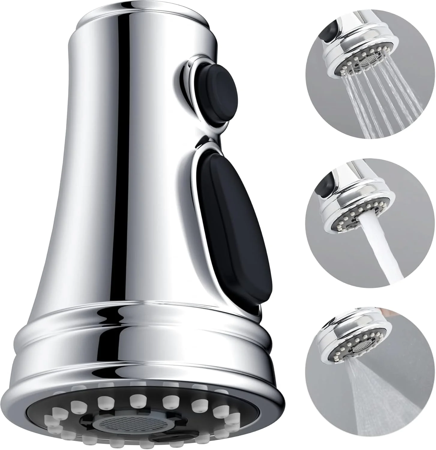 سردوش جایگزین شیر آشپزخانه TERRIFI، نازل اسپری سینک ظرفشویی 3 حالته با 9 آداپتور، سردوش کشویی برای شیر آشپزخانه، سازگار با اکثر شیرها (G1/2) سردوش جایگزین شیر آشپزخانه TERRIFI، نازل اسپری سینک ظرفشویی 3 حالته با 9 آداپتور، سردوش کشویی برای شیر آشپزخانه، سازگار با اکثر شیرها (G1/2)