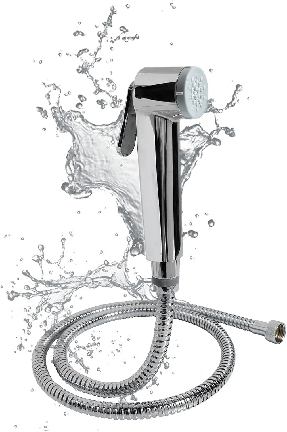 ست شطاف دستی Streamflow™ Alpha - کروم براق / شلنگ استیل/کروم 120 سانتی متری