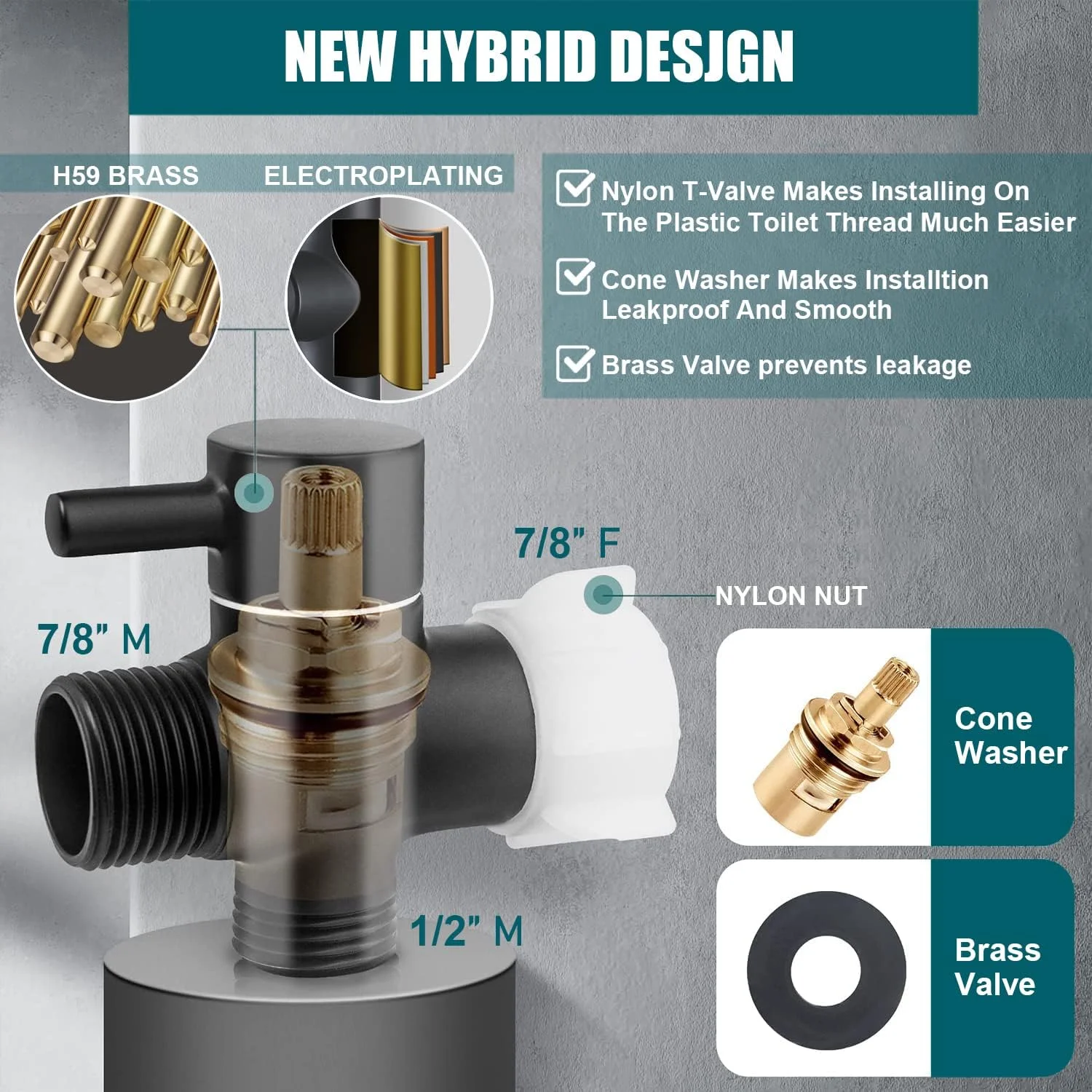 شیر دستی لوکس توالت فرنگی - اتصال شیر دستی با شیر T برنجی بدون نشتی و اسپری جت قابل تنظیم، ایده آل برای بهداشت بانوان