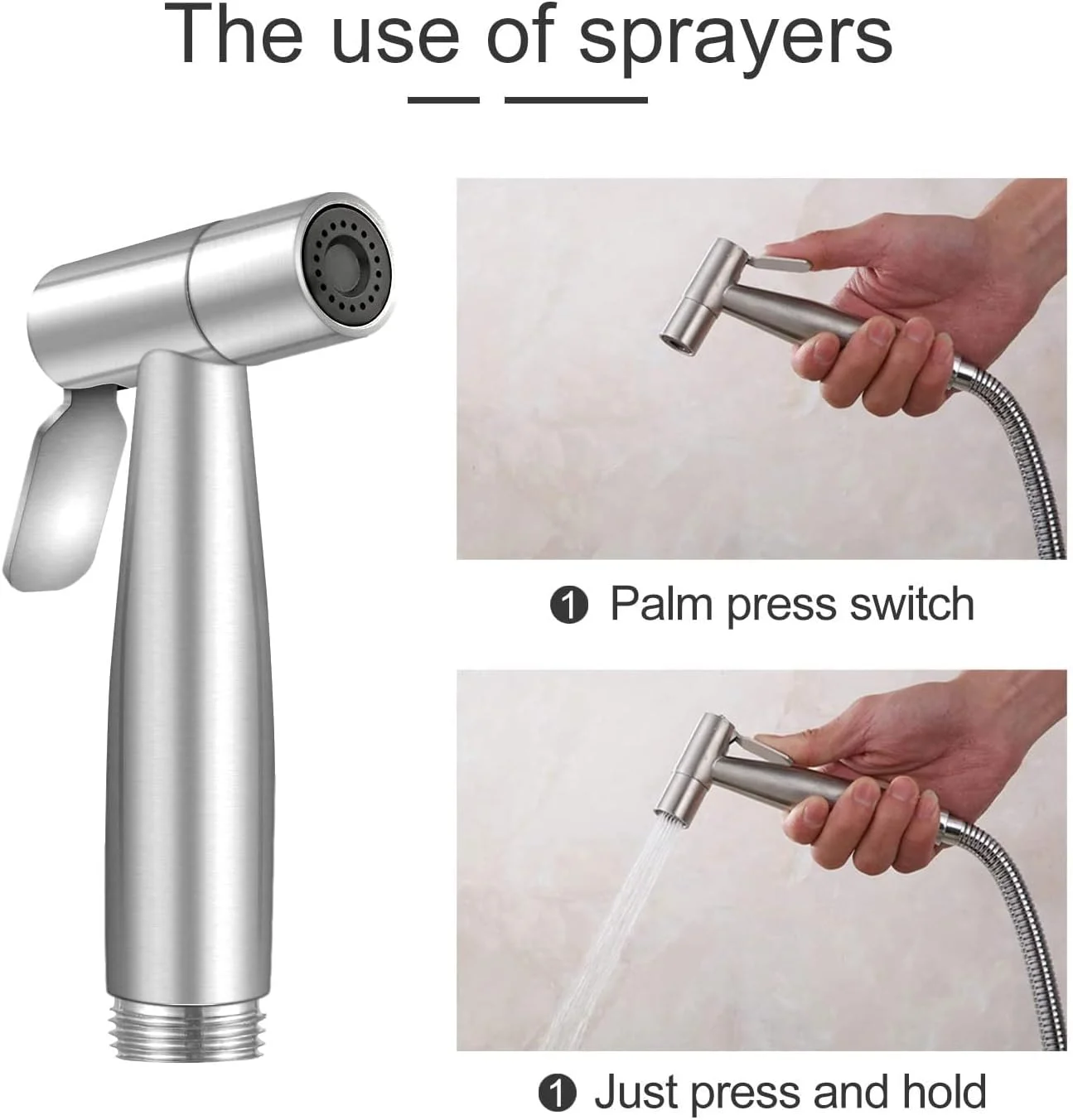 اسپری دستی بیده لیکسادا، اسپری توالت پارچه ای شاتاف، دوش حمام استیل ضد زنگ برس خورده