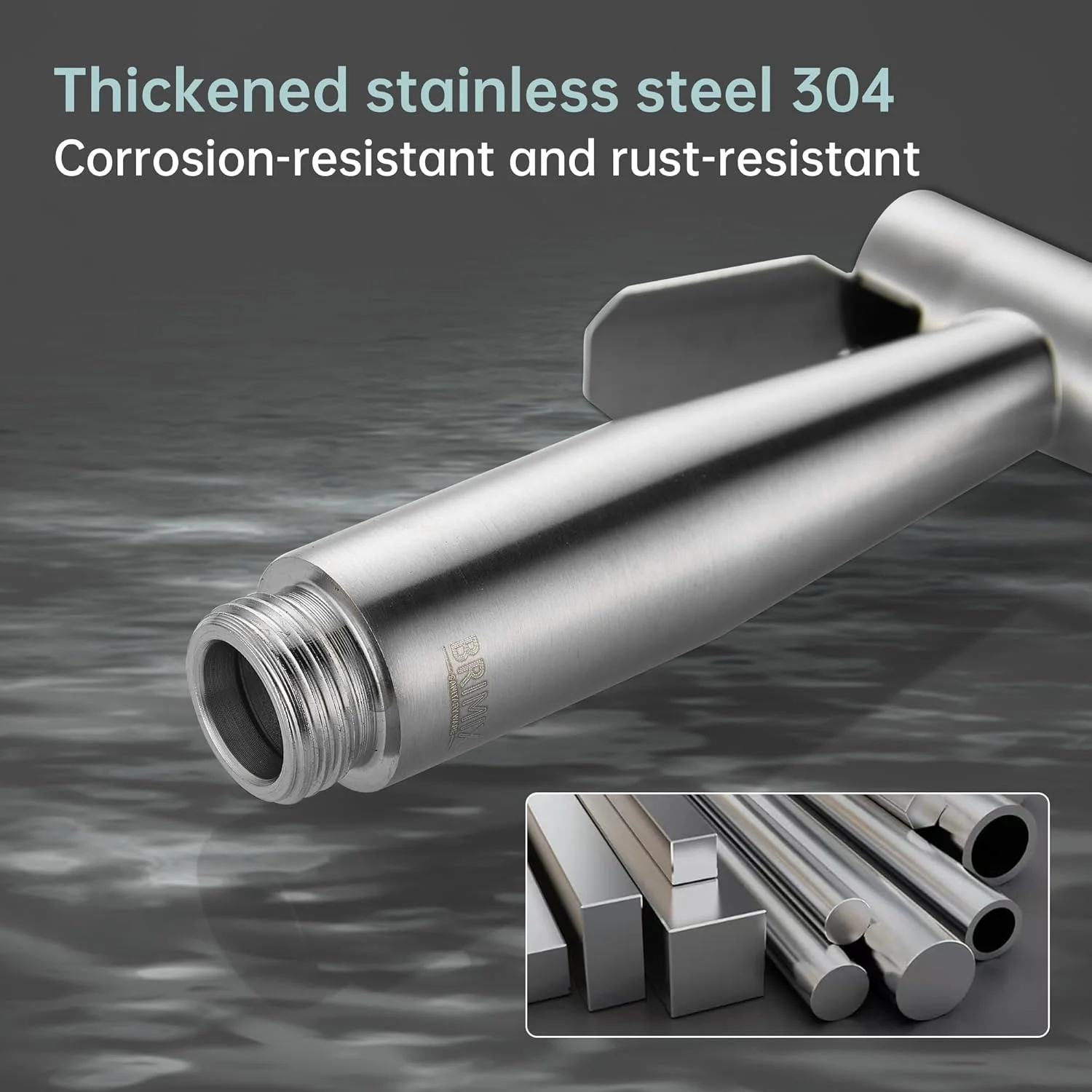 شیر دستی بهداشتی توالت به همراه شلنگ 1.2 متری، مناسب برای شستشوی پارچه ای، نظافت حمام، دوش اسلامی و بهداشت شخصی، استیل ضد زنگ برس خورده شیر دستی بهداشتی توالت به همراه شلنگ 1.2 متری، مناسب برای شستشوی پارچه ای، نظافت حمام، دوش اسلامی و بهداشت شخصی، استیل ضد زنگ برس خورده