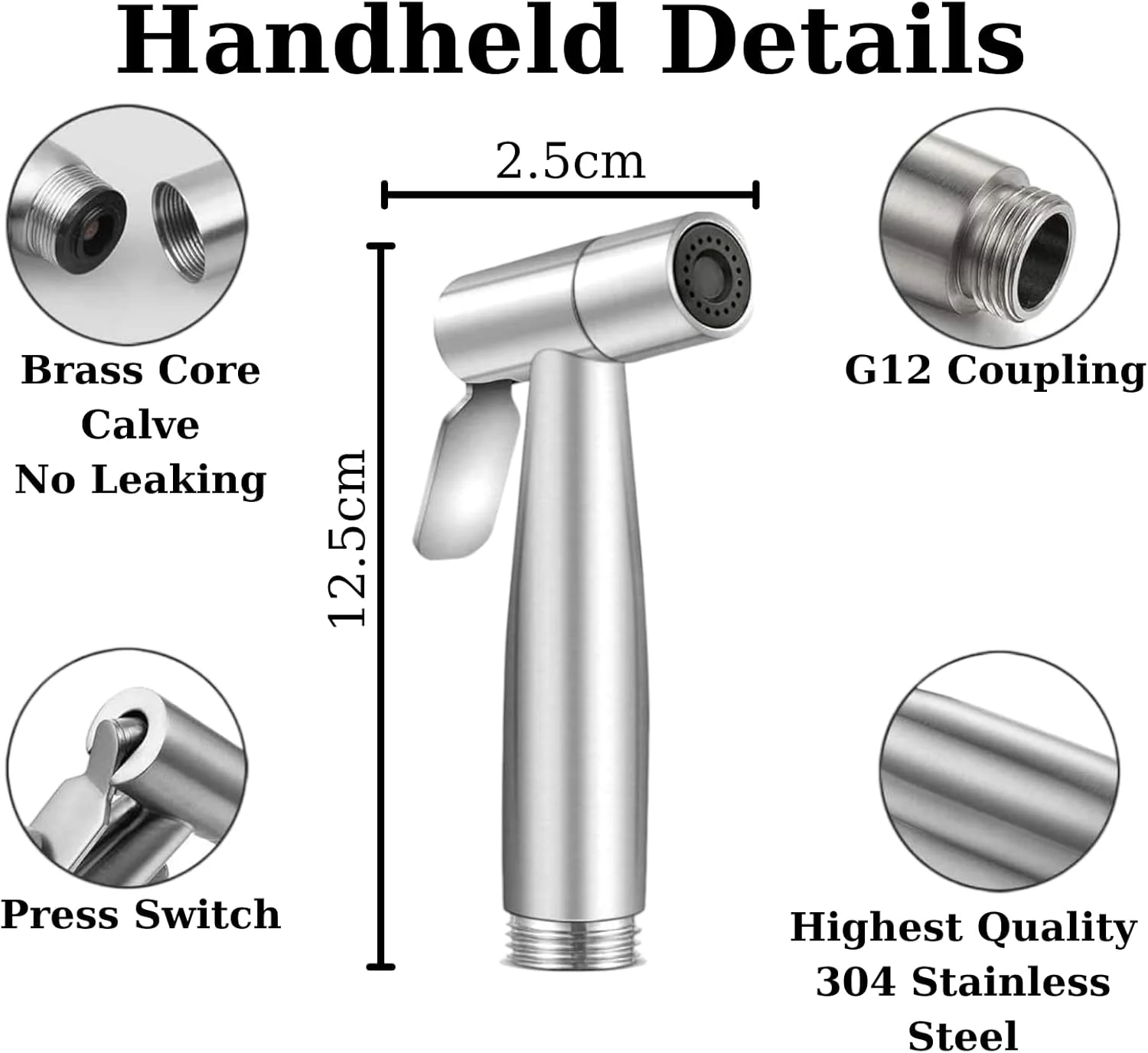 اسپری بهداشتی ممتاز استیل ضد زنگ برای توالت به همراه شلنگ 1.5 متری استیل ضد زنگ، نصب آسان 5 دقیقه ای، فشار آب قوی (ست کامل شطاف) اسپری بهداشتی ممتاز استیل ضد زنگ برای توالت به همراه شلنگ 1.5 متری استیل ضد زنگ، نصب آسان 5 دقیقه ای، فشار آب قوی (ست کامل شطاف)