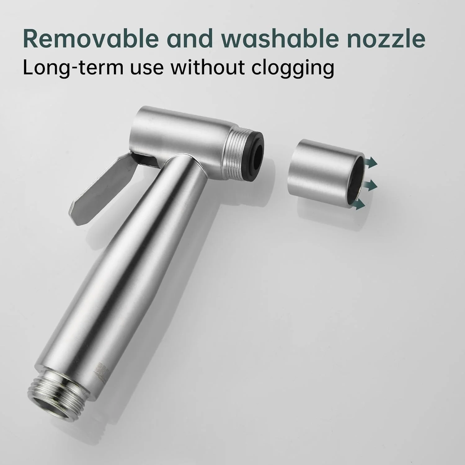 شیر دستی بهداشتی توالت به همراه شلنگ 1.2 متری، مناسب برای شستشوی پارچه ای، نظافت حمام، دوش اسلامی و بهداشت شخصی، استیل ضد زنگ برس خورده شیر دستی بهداشتی توالت به همراه شلنگ 1.2 متری، مناسب برای شستشوی پارچه ای، نظافت حمام، دوش اسلامی و بهداشت شخصی، استیل ضد زنگ برس خورده