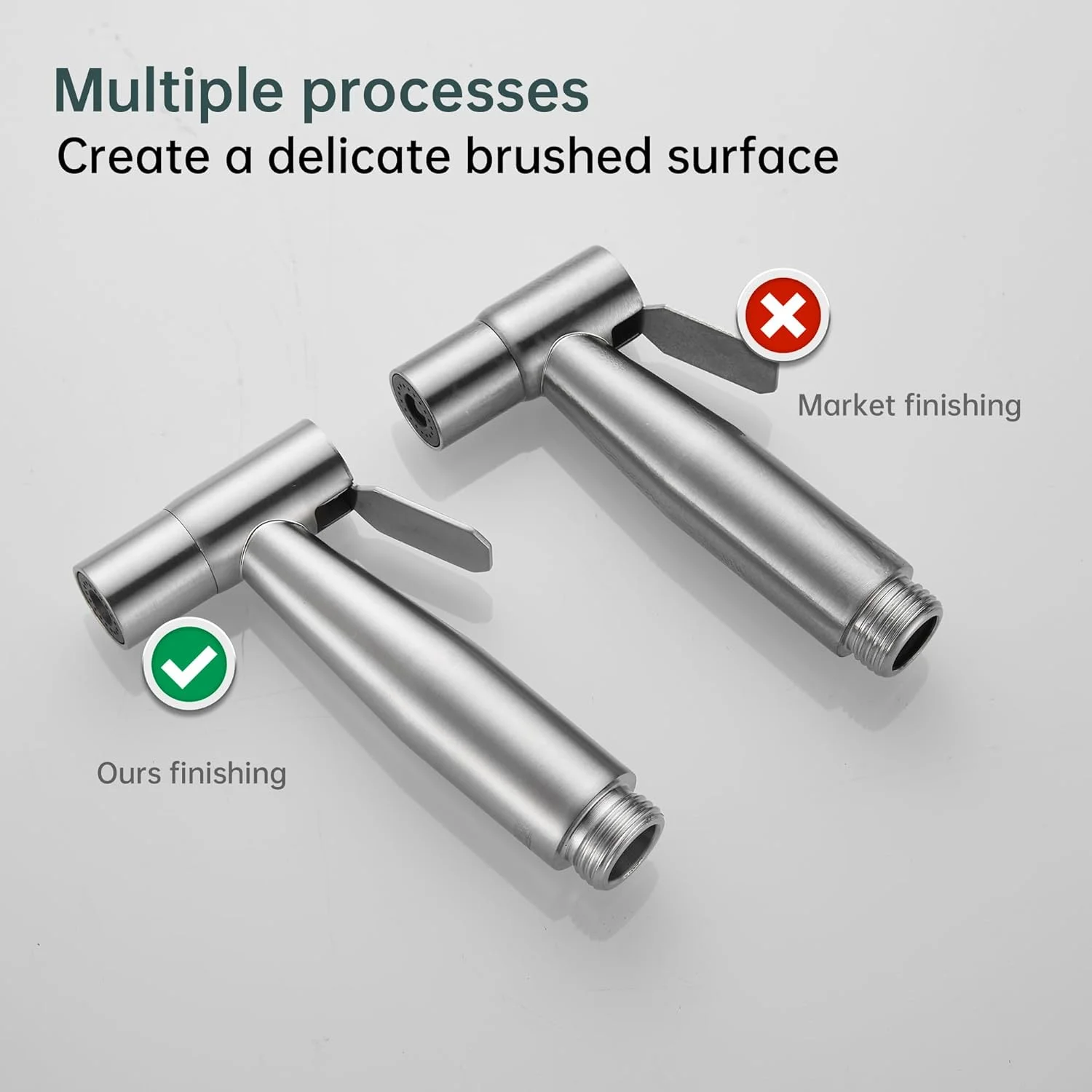 شیر دستی بهداشتی توالت به همراه شلنگ 1.2 متری، مناسب برای شستشوی پارچه ای، نظافت حمام، دوش اسلامی و بهداشت شخصی، استیل ضد زنگ برس خورده شیر دستی بهداشتی توالت به همراه شلنگ 1.2 متری، مناسب برای شستشوی پارچه ای، نظافت حمام، دوش اسلامی و بهداشت شخصی، استیل ضد زنگ برس خورده