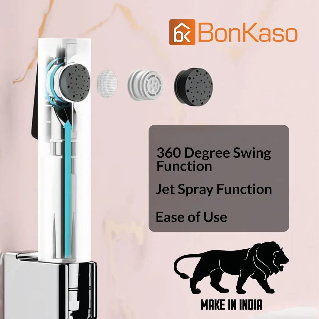 شلنگ توالت پلاستیکی ABS بونکاسو مدل HF-1045 WF CP با قابلیت چرخش 360 درجه، روکش کروم، دارای جت اسپری (تک عددی) (فقط شیر بدون شلنگ) شلنگ توالت پلاستیکی ABS بونکاسو مدل HF-1045 WF CP با قابلیت چرخش 360 درجه، روکش کروم، دارای جت اسپری (تک عددی) (فقط شیر بدون شلنگ)