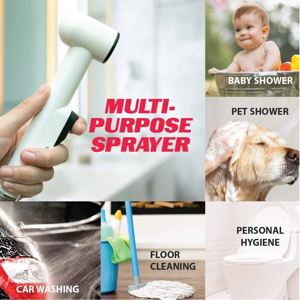 ست شطاف توالت - شطاف دستی دوش با شلنگ برای سرویس بهداشتی - ساخت امارات متحده عربی