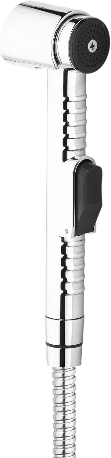 شیر بهداشتی ABS هیندور با شلنگ استیل انعطاف پذیر 1.2 متری و قلاب دیواری - جت اسپری برای توالت