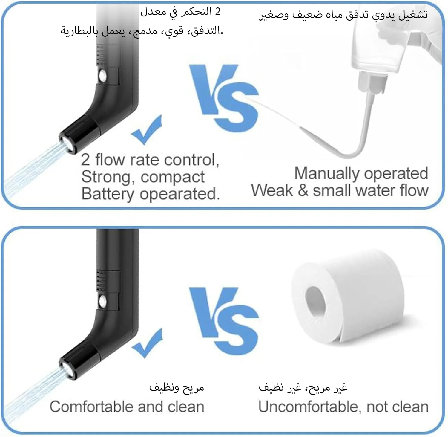 بیده برقی قابل حمل برای مسافرت، شطاف مسافرتی برقی قابل شارژ، اسپری کننده بیده برقی قابل حمل، شطاف با باتری با مخزن آب 2.3 لیتری برای کمپینگ و فضای باز