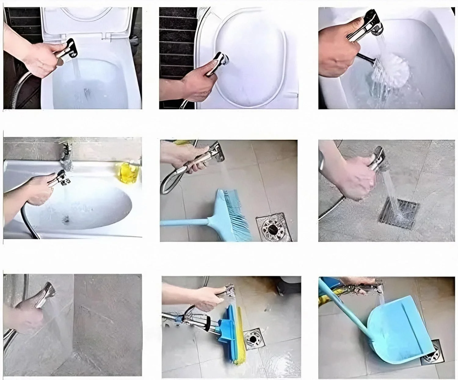 شیر بهداشتی/توالت شوی جاگوار سری ALLIED (کروم) | شلنگ استیل 1 متری، بدنه ABS | ست شیر توالت شوی/بهداشتی به همراه شلنگ و قلاب دیواری | ALD-CHR-577