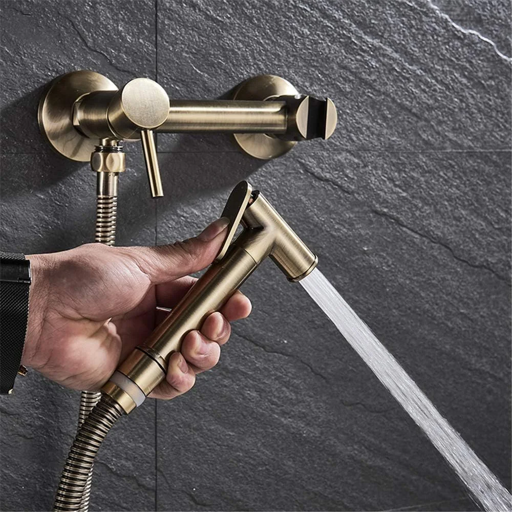 شیرآلات بهداشتی دوش حمام، شیر دوش حمام برنزی عتیقه، اسپری توالت بهداشتی، دوش مخلوط کننده واشر توالت، برنز عتیقه آ (برنز عتیقه ب)