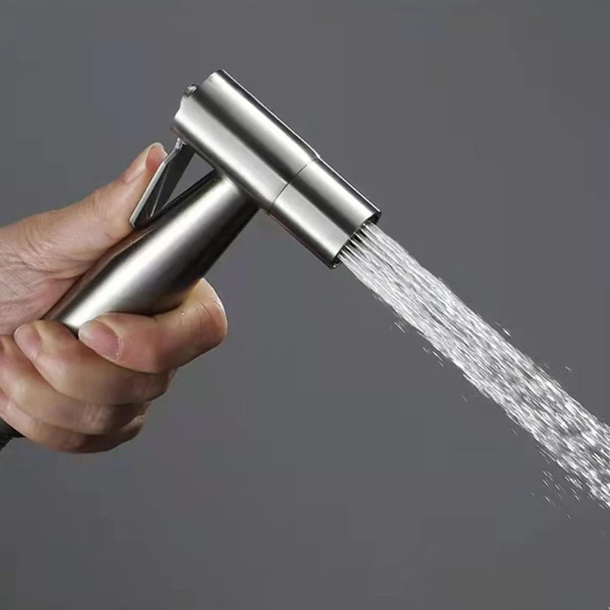 شیر دستی بهداشتی استیل ضد زنگ ECVV برای توالت، پارچه، حمام، پوشک، خود تمیز شونده، شطاف با کنترل فشار آب قابل تنظیم