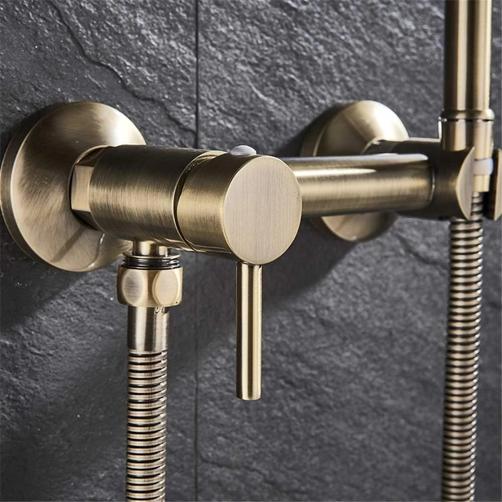 شیرآلات بهداشتی دوش حمام، شیر دوش حمام برنزی عتیقه، اسپری توالت بهداشتی، دوش مخلوط کننده واشر توالت، برنز عتیقه آ (برنز عتیقه ب)