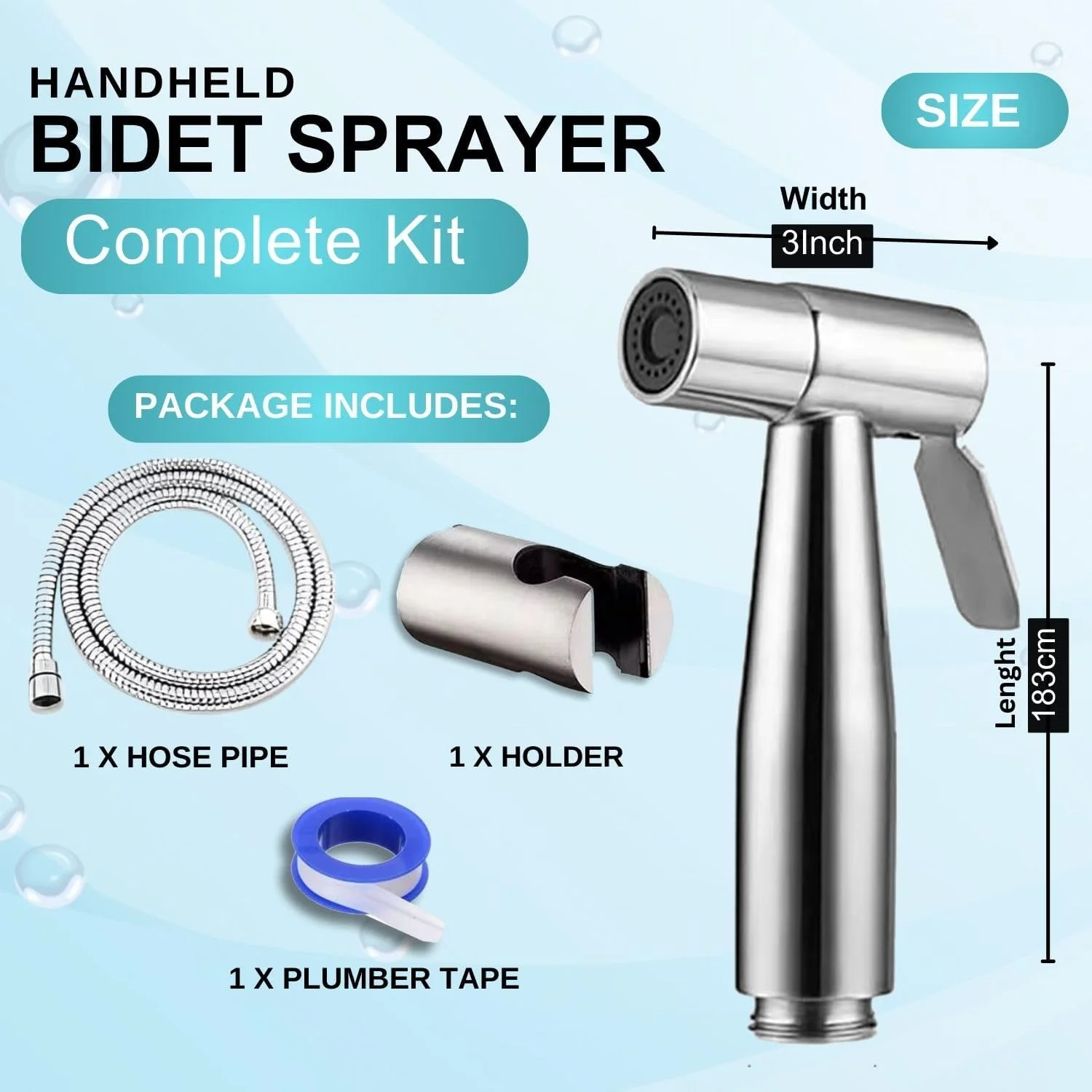 ست شطاف دستی جوناریس برای توالت، ست بیده شطاف با شلنگ 1.2 متری، تمیز کردن حمام، دوش مسلمان، بهداشت شخصی، استیل ضد زنگ برس خورده (استیل ضد زنگ) ست شطاف دستی جوناریس برای توالت، ست بیده شطاف با شلنگ 1.2 متری، تمیز کردن حمام، دوش مسلمان، بهداشت شخصی، استیل ضد زنگ برس خورده (استیل ضد زنگ)