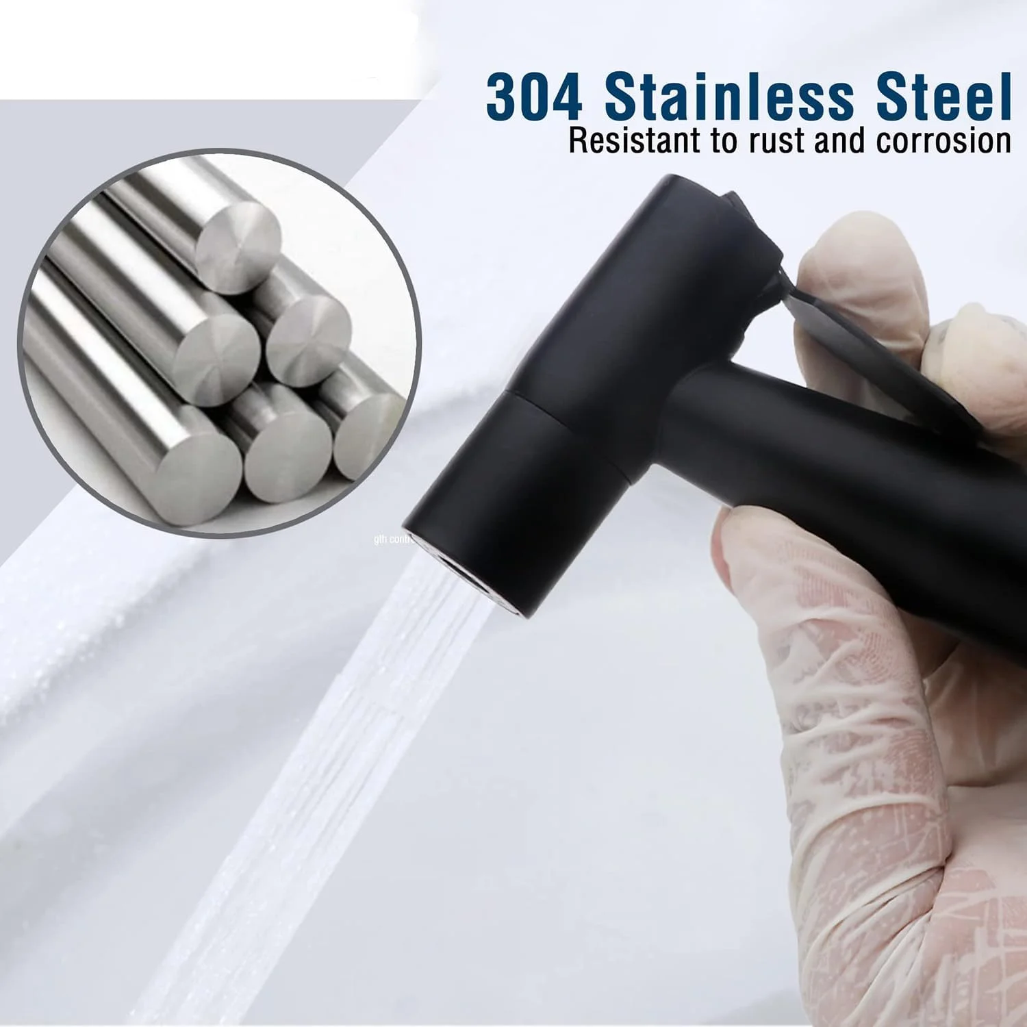 شیر دستی توالت Aputue، جت اسپری حمام استیل 304 با شلنگ دوش 1.2 متری، اسپری دستی قابل حمل با فشار آب قابل تنظیم برای حمام (مشکی) شیر دستی توالت Aputue، جت اسپری حمام استیل 304 با شلنگ دوش 1.2 متری، اسپری دستی قابل حمل با فشار آب قابل تنظیم برای حمام (مشکی)