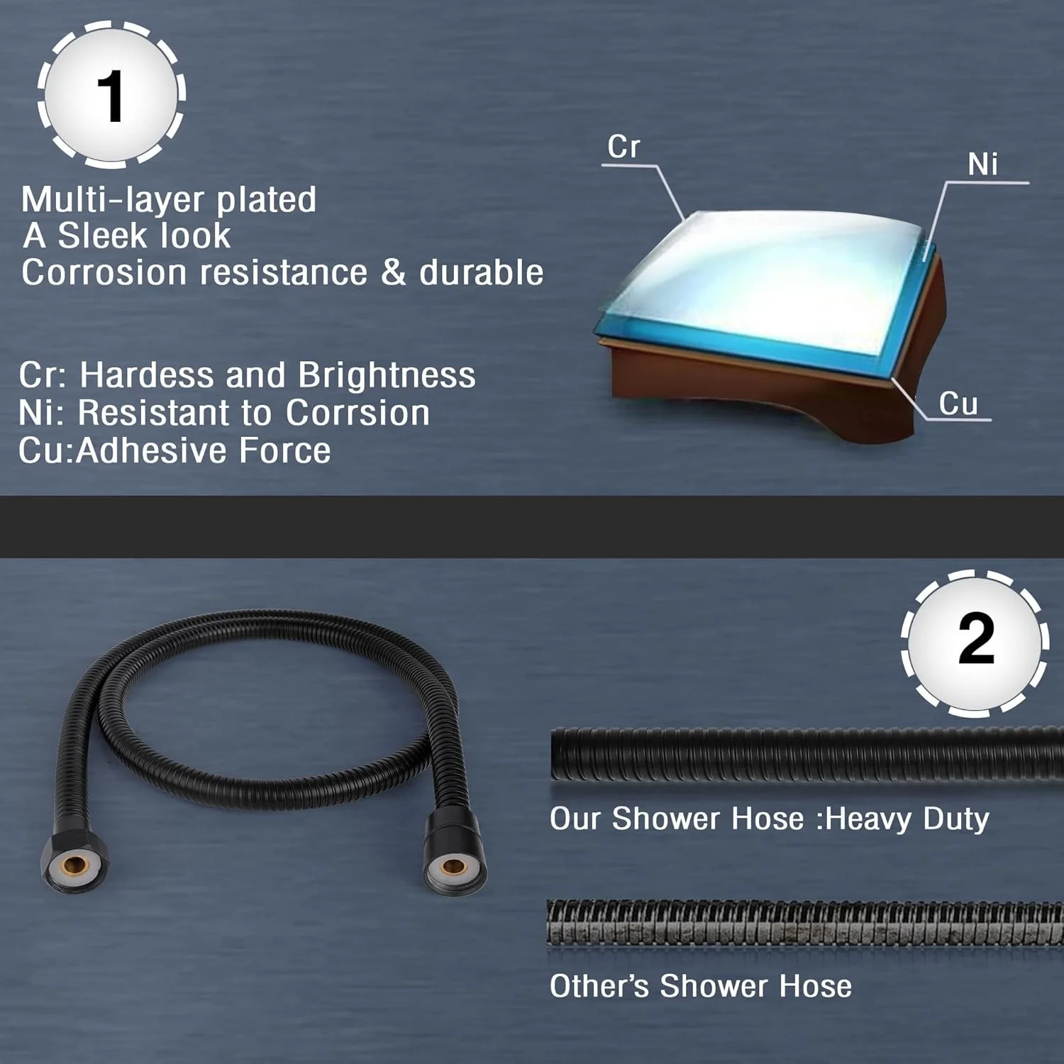 شیر دستی توالت Aputue، جت اسپری حمام استیل 304 با شلنگ دوش 1.2 متری، اسپری دستی قابل حمل با فشار آب قابل تنظیم برای حمام (مشکی) شیر دستی توالت Aputue، جت اسپری حمام استیل 304 با شلنگ دوش 1.2 متری، اسپری دستی قابل حمل با فشار آب قابل تنظیم برای حمام (مشکی)