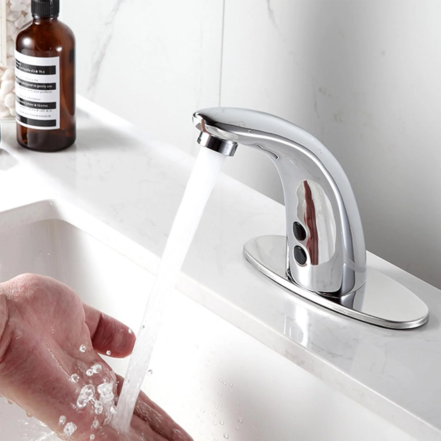 شیر آب حوضچه سنسور اتوماتیک الکترونیکی نیکو برای آب گرم و سرد